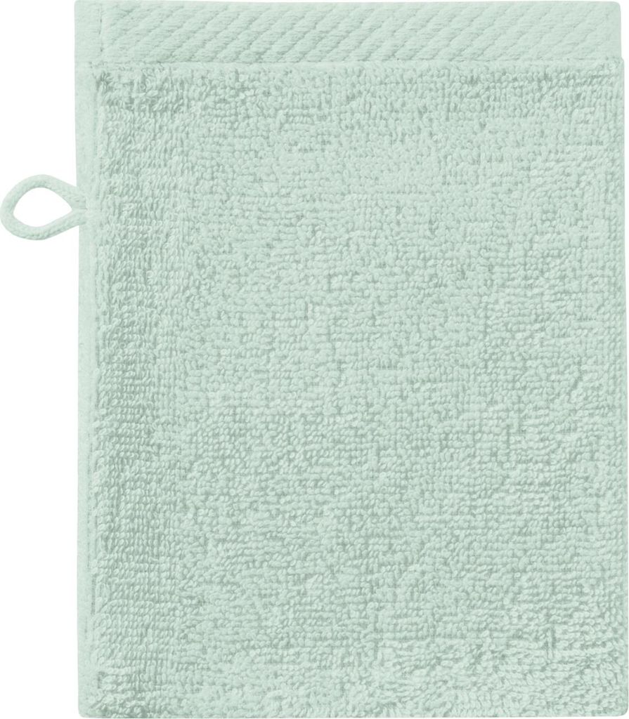 Seahorse Handtücher deny Uni Viele Farben Breite Borte 100% Baumwolle Frotteetücher Frottier saugstark 16x21 cm Hellgrün