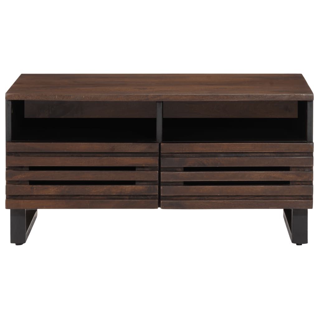 (Robust Möbel)Satztische/Couchtisch elegantes Design - Wohnzimmertisch - Braun 80x55x40cm Massivholz Mango - Couchtische DEMöbel502186
