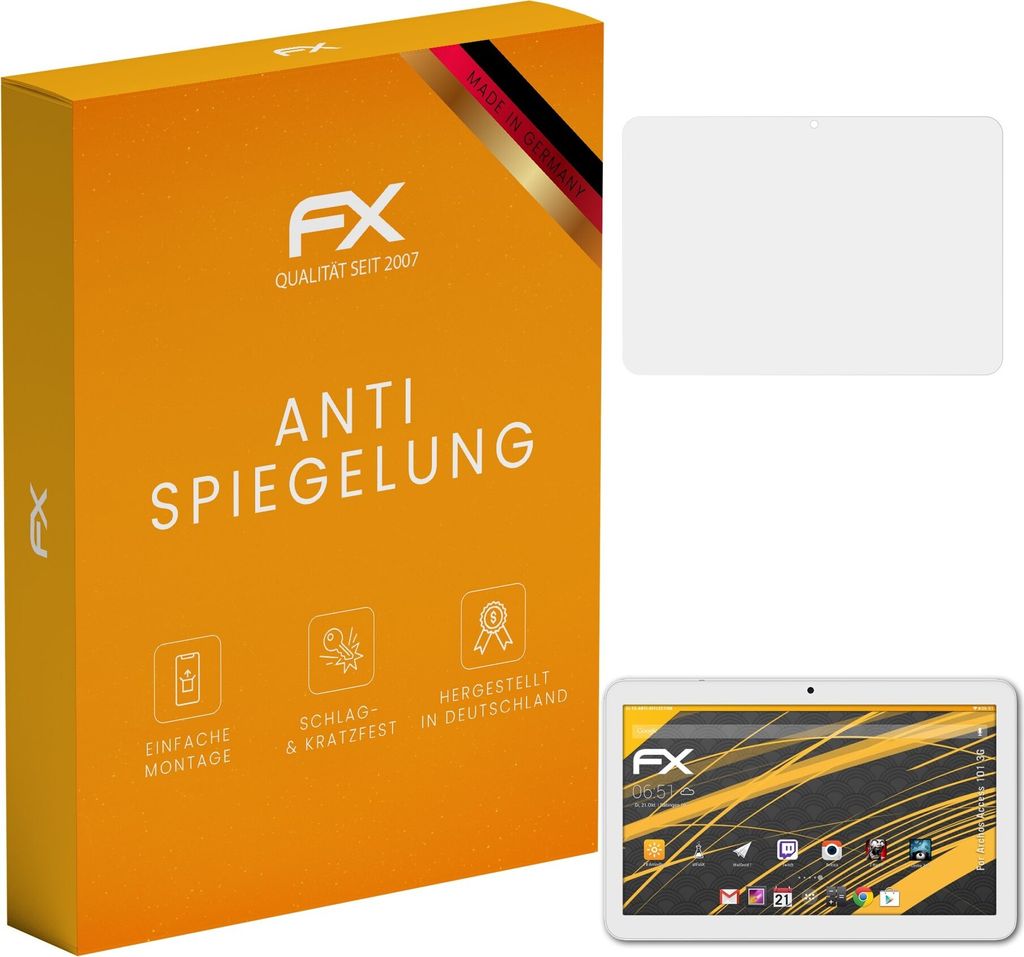 atFoliX FX-Antireflex 2x Schutzfolie kompatibel mit Archos Access 101 3G Displayfolie