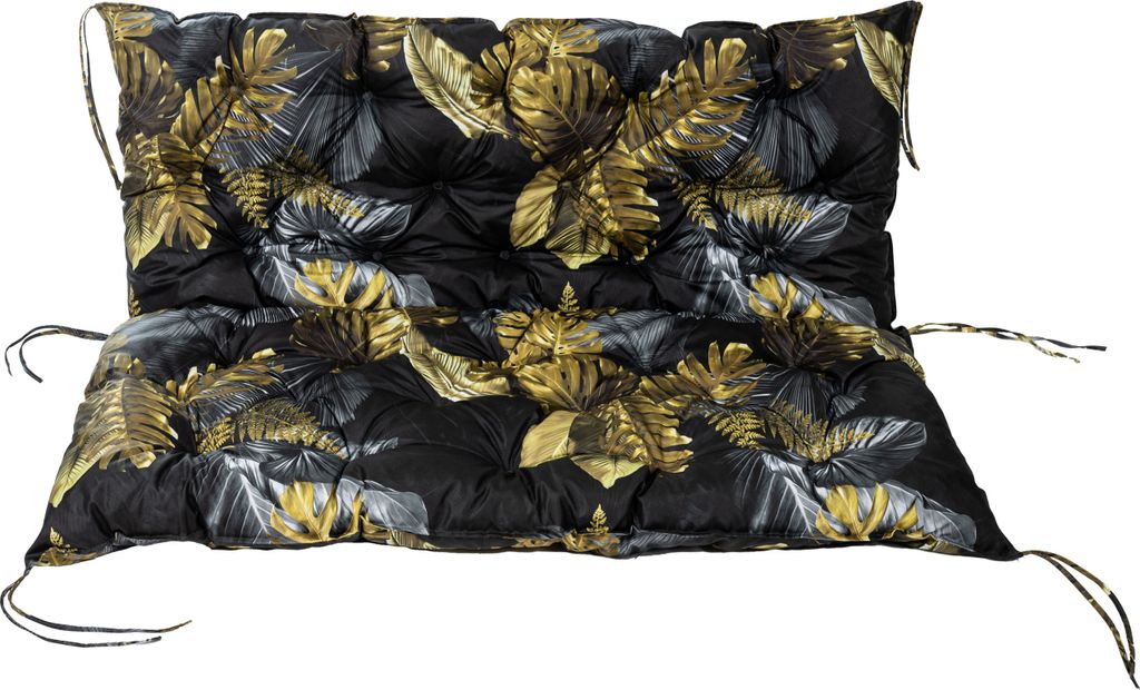TexDeko Garden Gartenbankauflage mit Rückenlehne, Hollywoodschaukel, wasserabweisend, UV-beständig (160 x 50 x 50cm Blume)