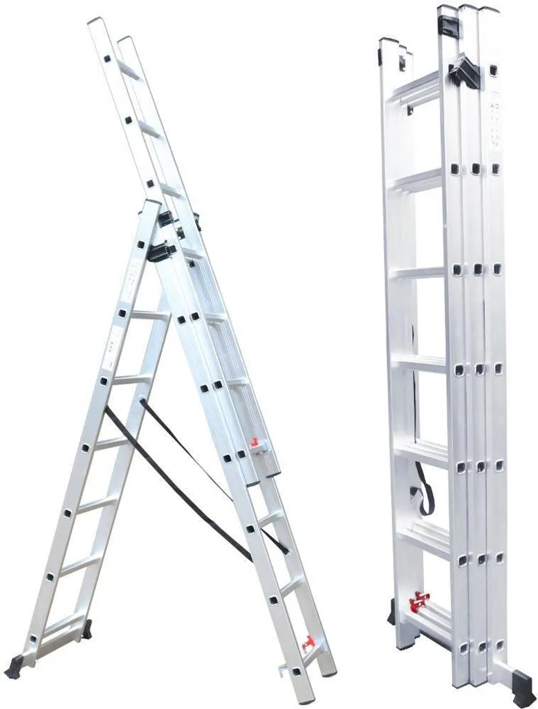 Échelle triple FIELDMANN FZZ 4307 : finissez vos travaux en hauteur