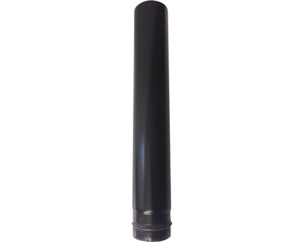 Pelletrohr Ø80 mm schwarz matt 0,15m