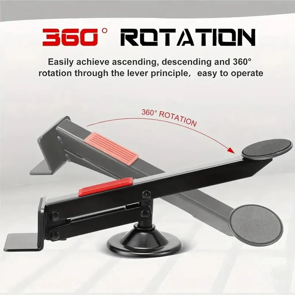 Outil de pose pour menuisier, levier de porte pivotant charge 75 kg - 7