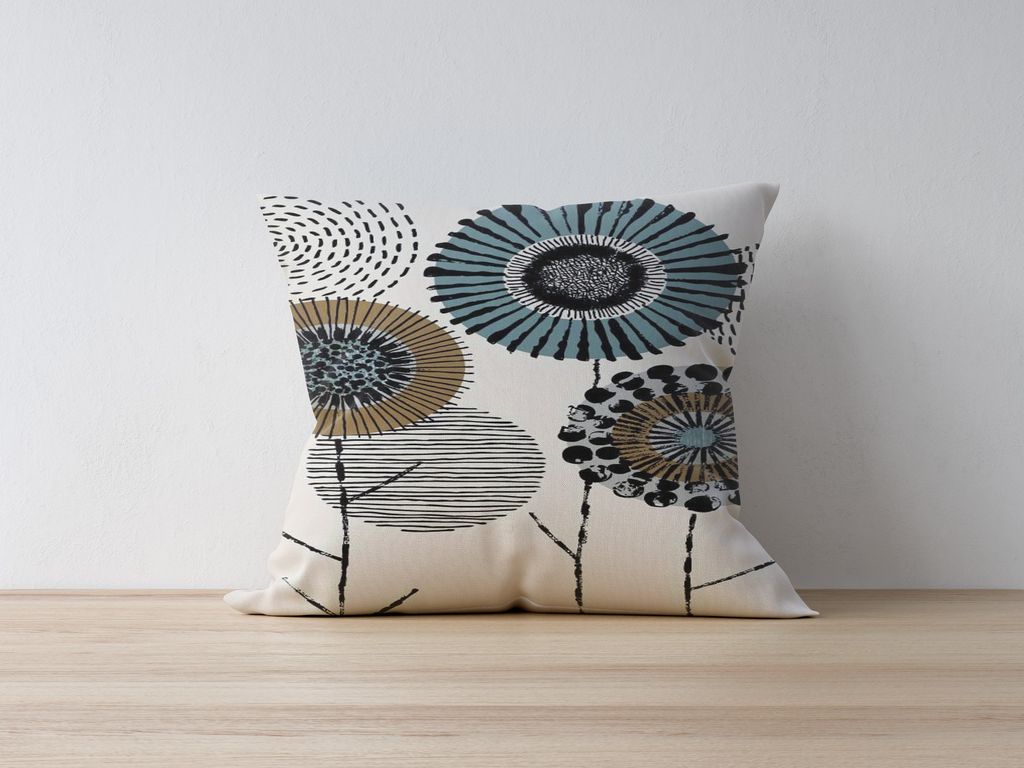 Evila Originals, Azury- KRL1258, Bunt, Kissenbezüge, 50% Polyester / 50% Baumwolle