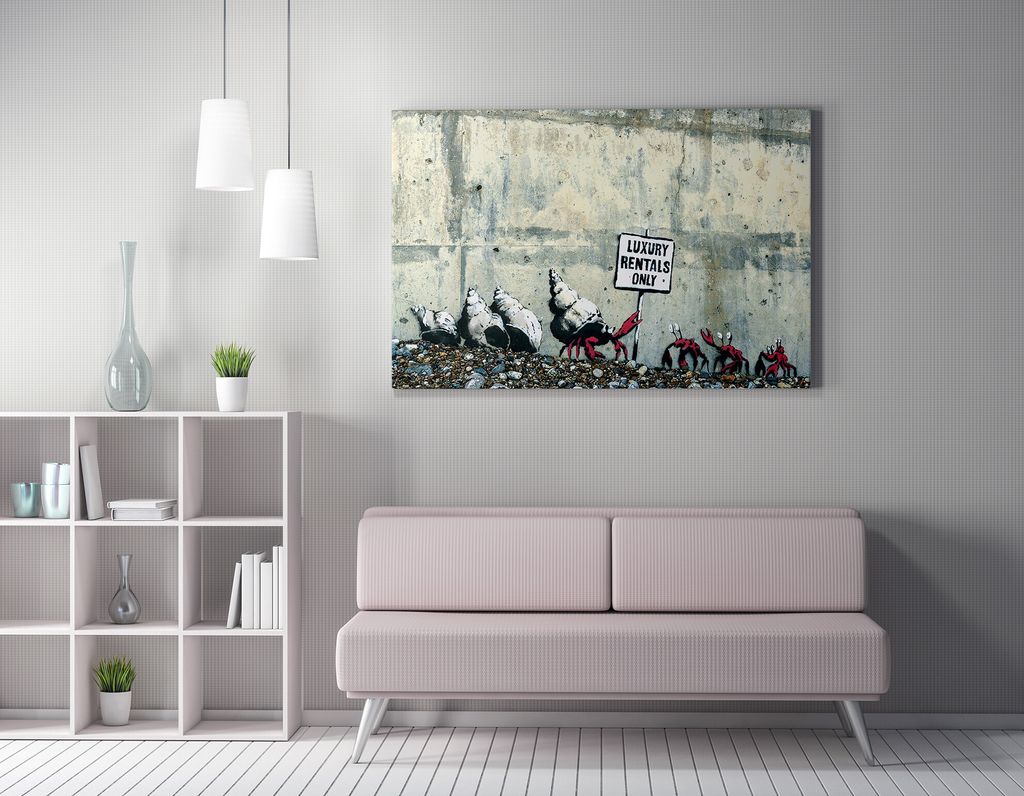 Wallity, WY41- BRS1181, Bunt, Leinwandbilder, 50 x 70 cm, 50% Baumwolle / 50% Polyester