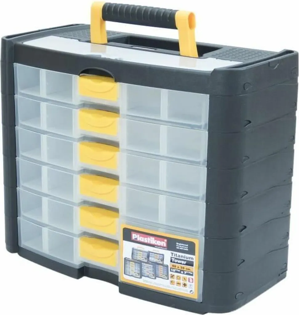 Caisse à outils robuste Plastiken Titanium pour rangement de bricolage