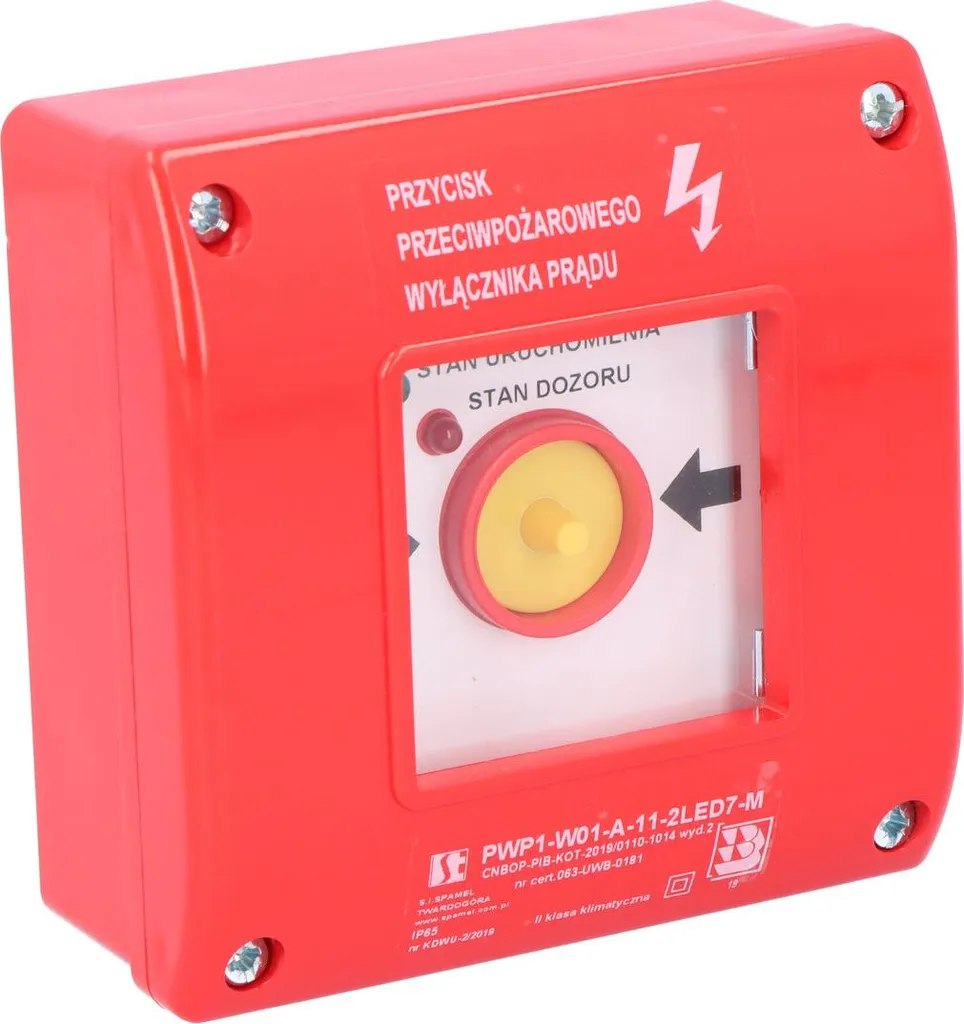 Coupure de sécurité incendie PWP1-W01-A-11 pour éviter les courts-circuits