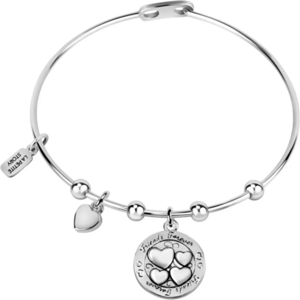 Bracciale Donna La Petite Story LPS05ARR37 in Acciaio con Cuore Silver