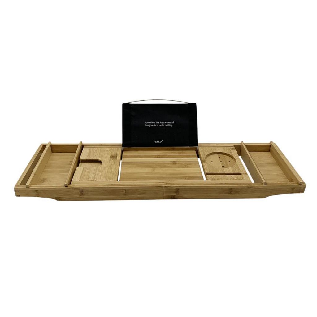 Badewannenablage aus Bambus, ausziehbar 75-110cm, Produktbild 