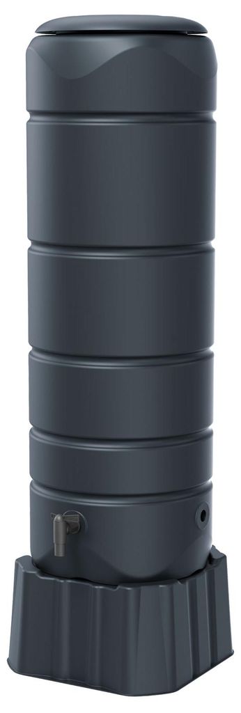 Baril d'eau de pluie anthracite standard rond 110 L avec Image du produit 