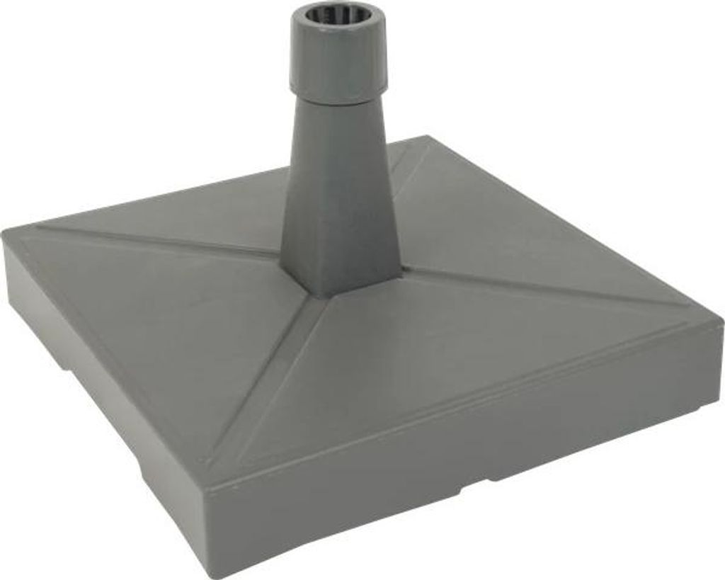 Sonnenschirmständer Kunststoff/Beton - 30 kg - Mit Rollen - Anthrazit