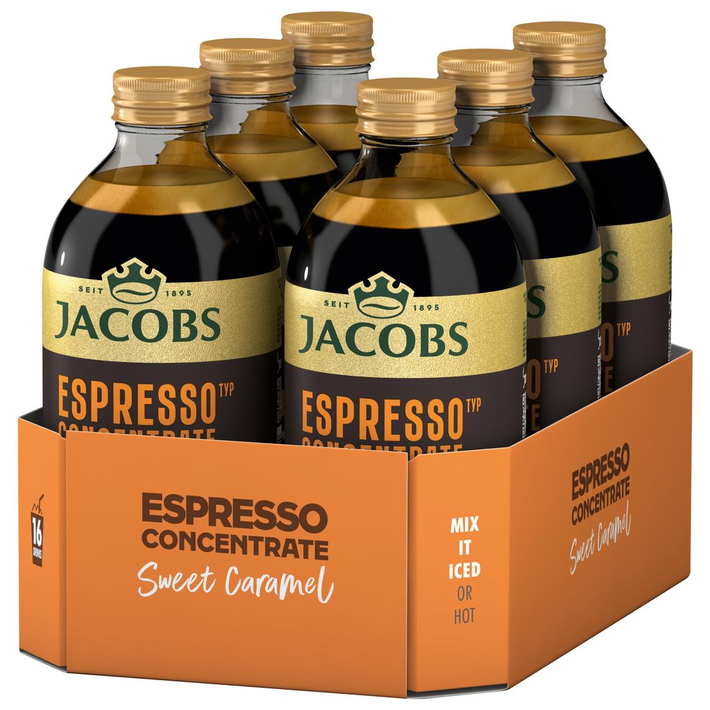 JACOBS Espresso Caramel Concentrate 6 x 485 ml Produktbild 