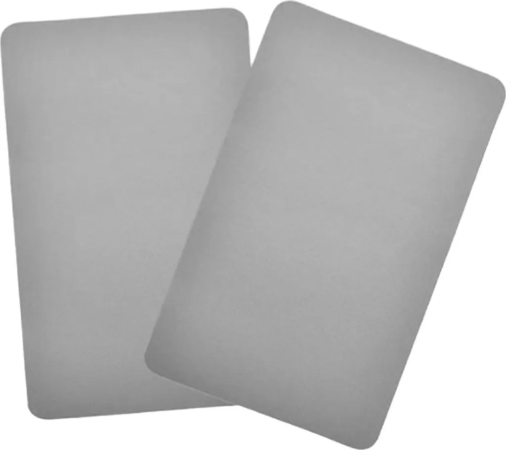 2pcs gommone riparazione patch PVC gomma quadrato kit per kayak canoe grigio