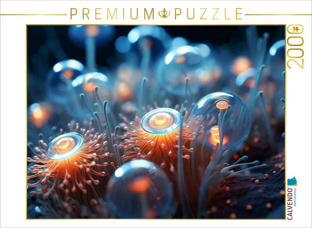 CALVENDO Puzzle Mikroblüten - Mikroorganismen | 2000 Teile Lege-Größe 90x67cm Foto-Puzzle für glückliche Stunden