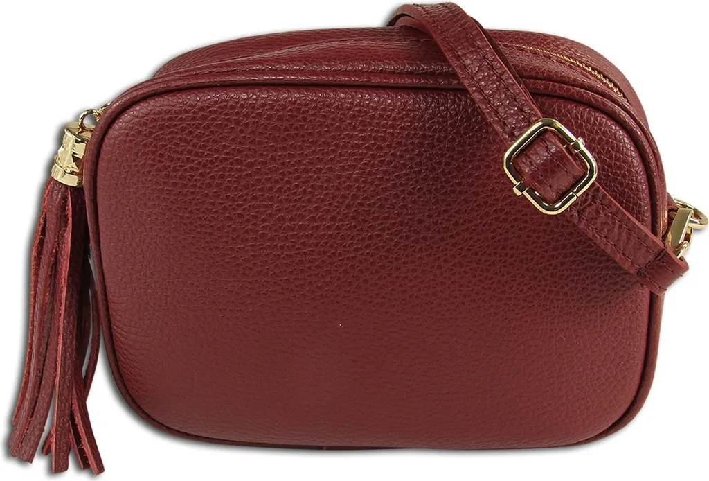 Sac à main en cuir argenté Toscanto : accessoire de mode métallisé