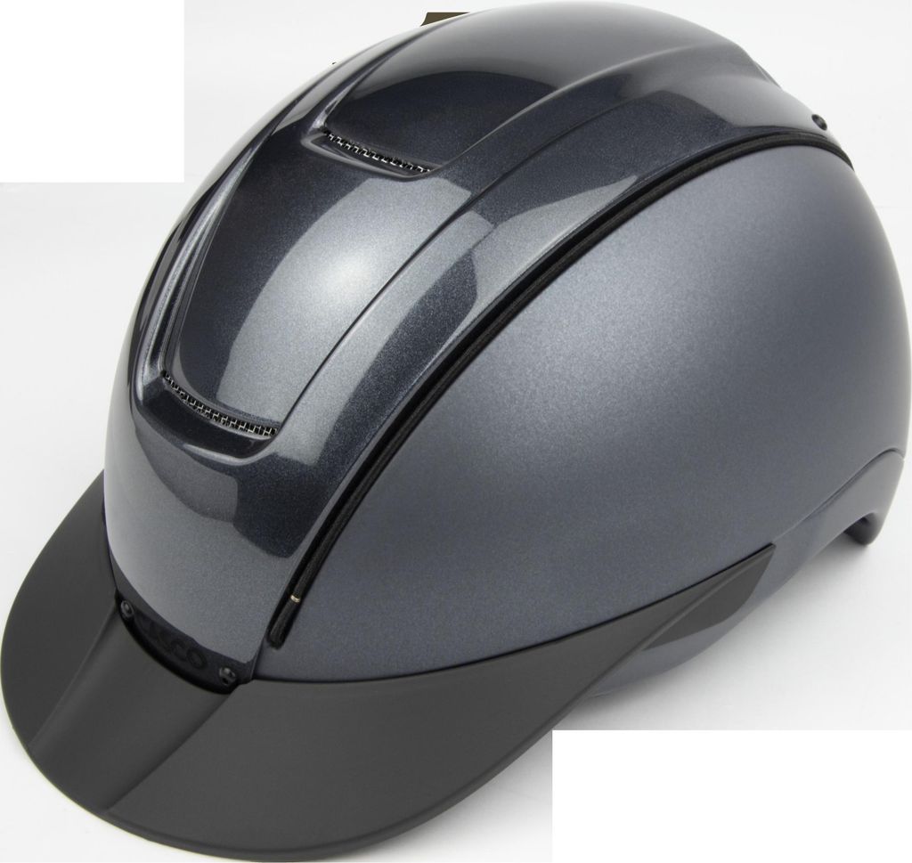 CASCO Duell Prime Grau Reithelm, Farbe:anthrazit, Größe:55-57 cm