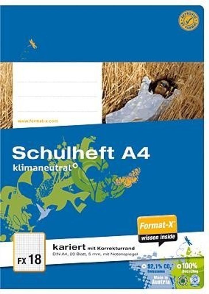 URSUS Ö-Heft A4 20BL kar. + KR OE18 *