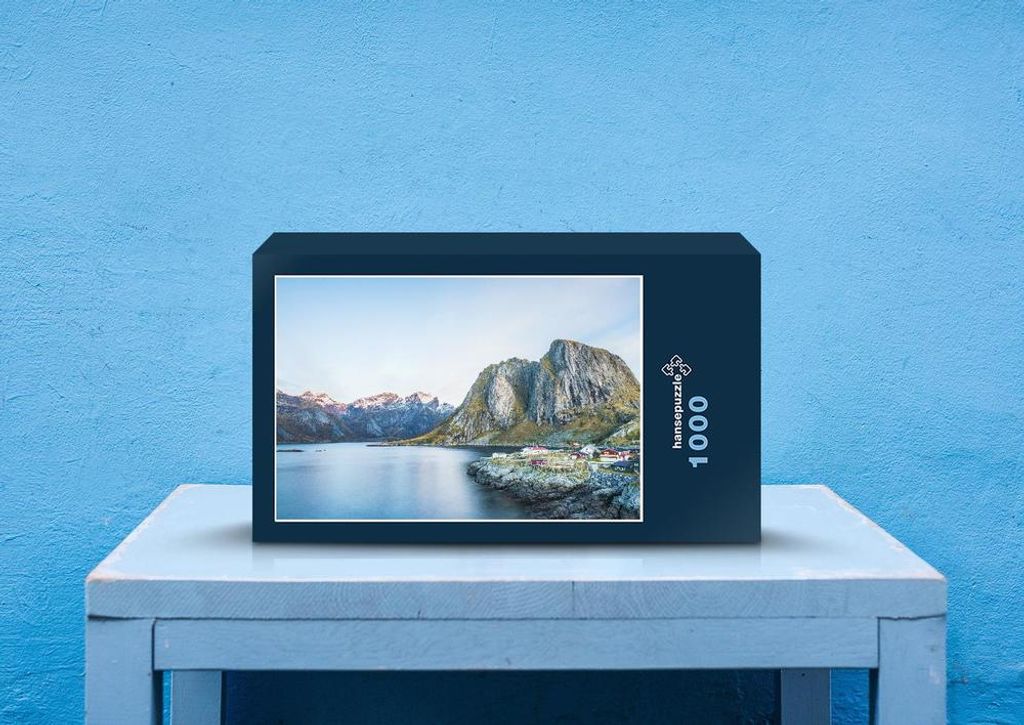 hansepuzzle 74069 - Lofoten Puzzle, 1000 Teile, Natur, 60,0 x 46,0cm mit hochwertiger Aufbewahrung, Kartonbox und wiederverschließbarem Beutel