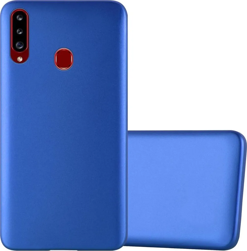 Custodia Samsung Galaxy A20s Cadorabo Blu - Cover Silicone TPU Morbida