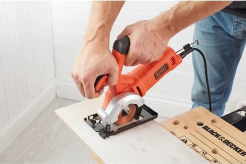 Scie circulaire pour pose de parquet BES510K 400W 85mm coupe bois métal
