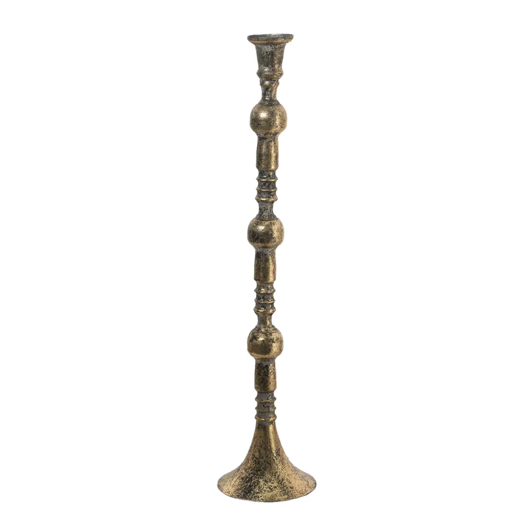 Chandelier Haut en Cuivre 46 cm Clayre & Eef - Bougeoir Décoratif de Table