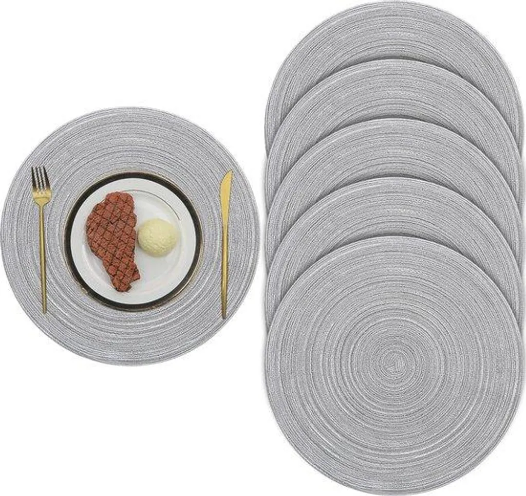 Set de table rond pour cuisine et terrasse protection facile d'usage