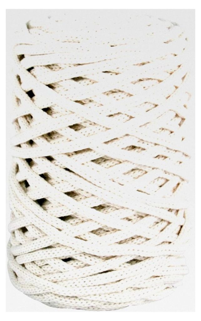 Braidy Recycling Garn, geflochten, 4 mm Ø, elfenbein, 250 g Knäuel