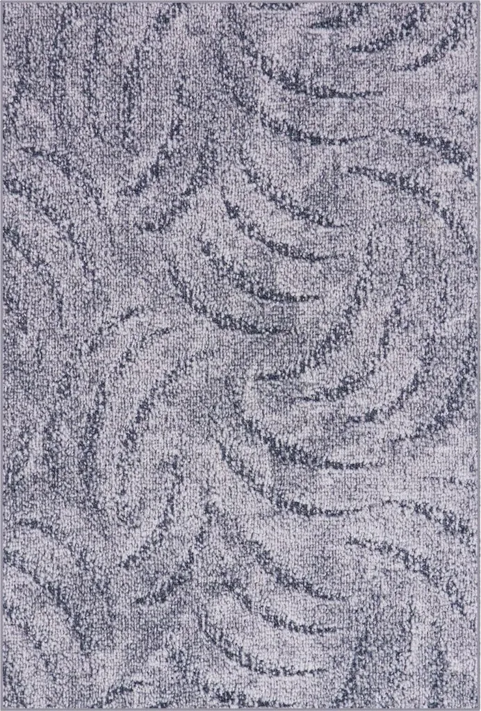 Tapis de cuisine gris Scroll 50x200 cm : tapis long pour sol carrelé