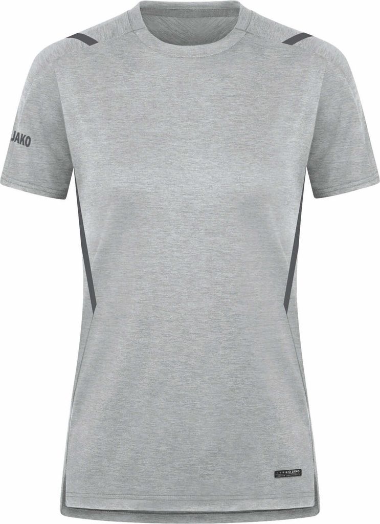 Jako Challenge T-Shirt Damen - Hellgrau Meliert / Anthra Light