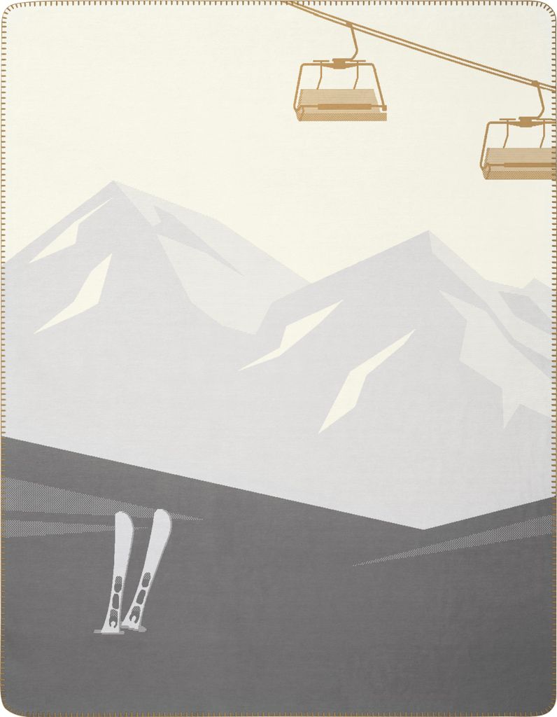 Biederlack Plaid mit Zierstich Mountain Valley Größe 150 x 200