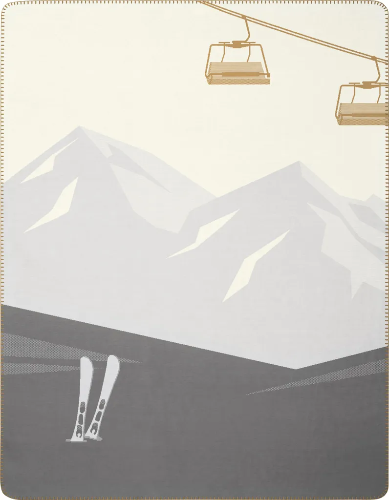 Plaid Chaud Mountain Valley 150 x 200 cm pour Soirées Cocooning Hiver