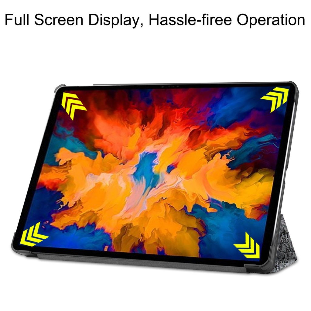 Lobwerk Custodia Per Lenovo Tab P11 2021 (TB-J606F / TB-J606X) - Smart Cover In Pelle Sintetica Marrone, Girevole A 360°, Con Supporto E Chiusura Magnetica - 5