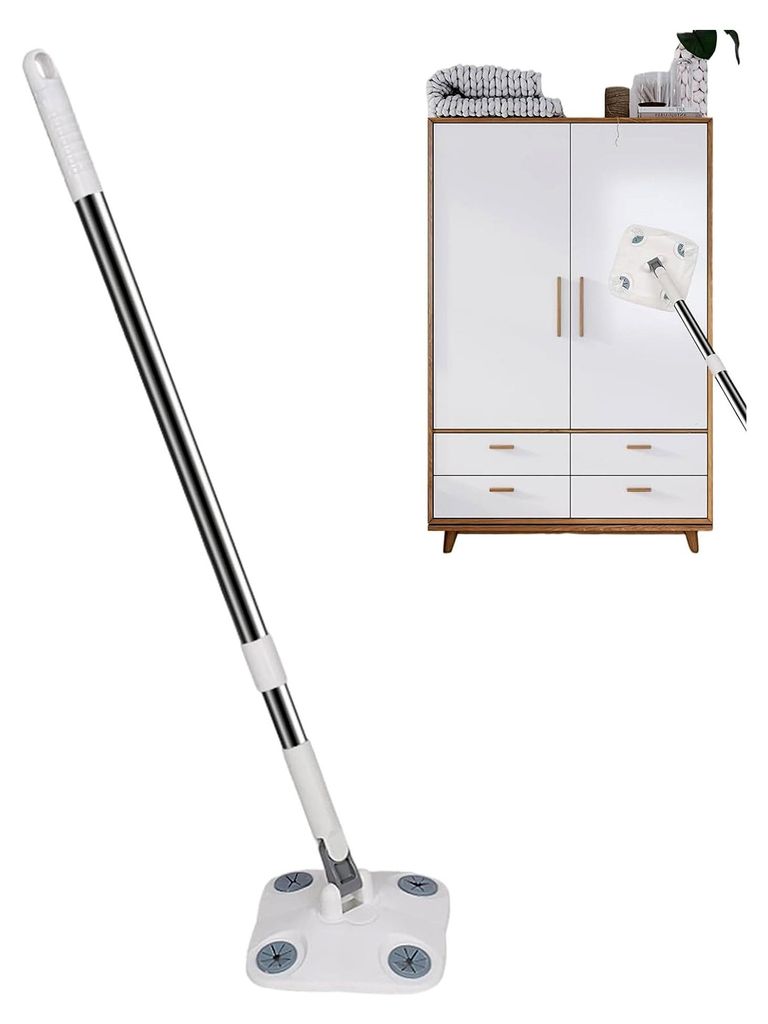 Tragbarer Mopp für den Austausch von Gesichtsgewebe, Staubreiniger für Küchenböden, geeignet für Küche, Bad, Dusche, Zuhause und gewerbliche ...