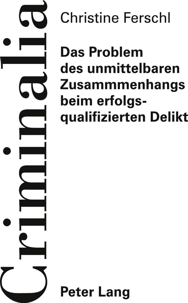 Das Problem des unmittelbaren Zusammenhangs beim erfolgsqualifizierten Delikt