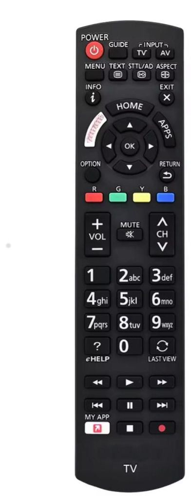 azurano Telecomando per PANASONIC N2QAYB001109 / Immagine del prodotto 