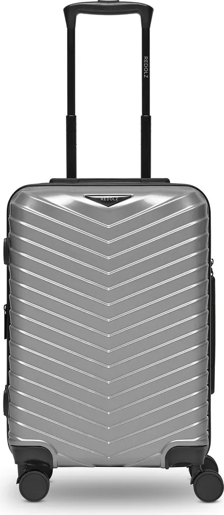REDOLZ Essentials 18 Trolley Metallic-Silver Shiny | Argentato Chic