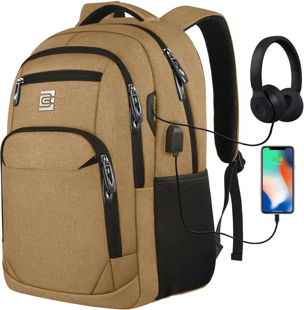 MODFU Laptoprucksack Laptop Rucksack 36LGroßer Trag Laptoptasche für 15,6 zoll Laptop mit USB-Anschluss, Anti-Diebstahl, Backpack mit Laptopfach,...