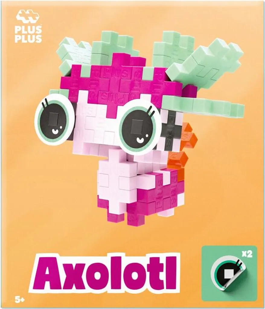 Jeu Plus-Plus Axolotl 4367 - Activité Manuelle Calme pour Enfant de 5 Ans