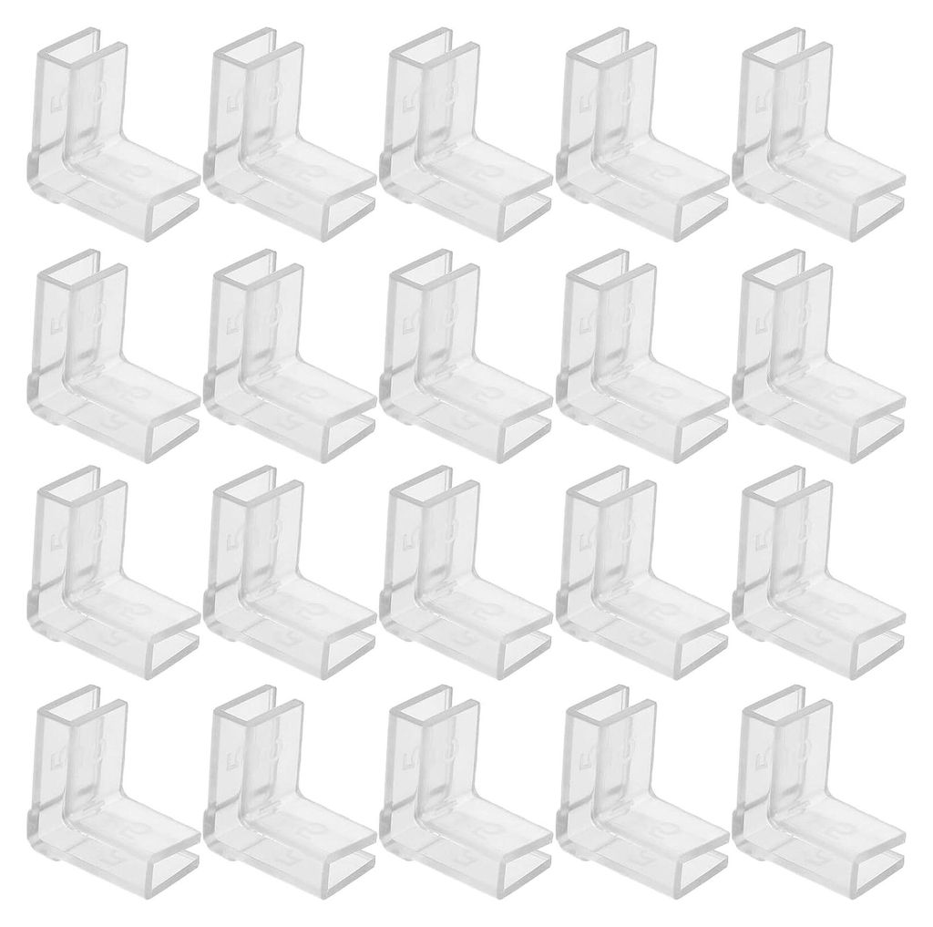 20 Stück transparenter Eckenschutz aus PVC für 5mm Glas – Stoßfester Kantenschutz für Aquarien