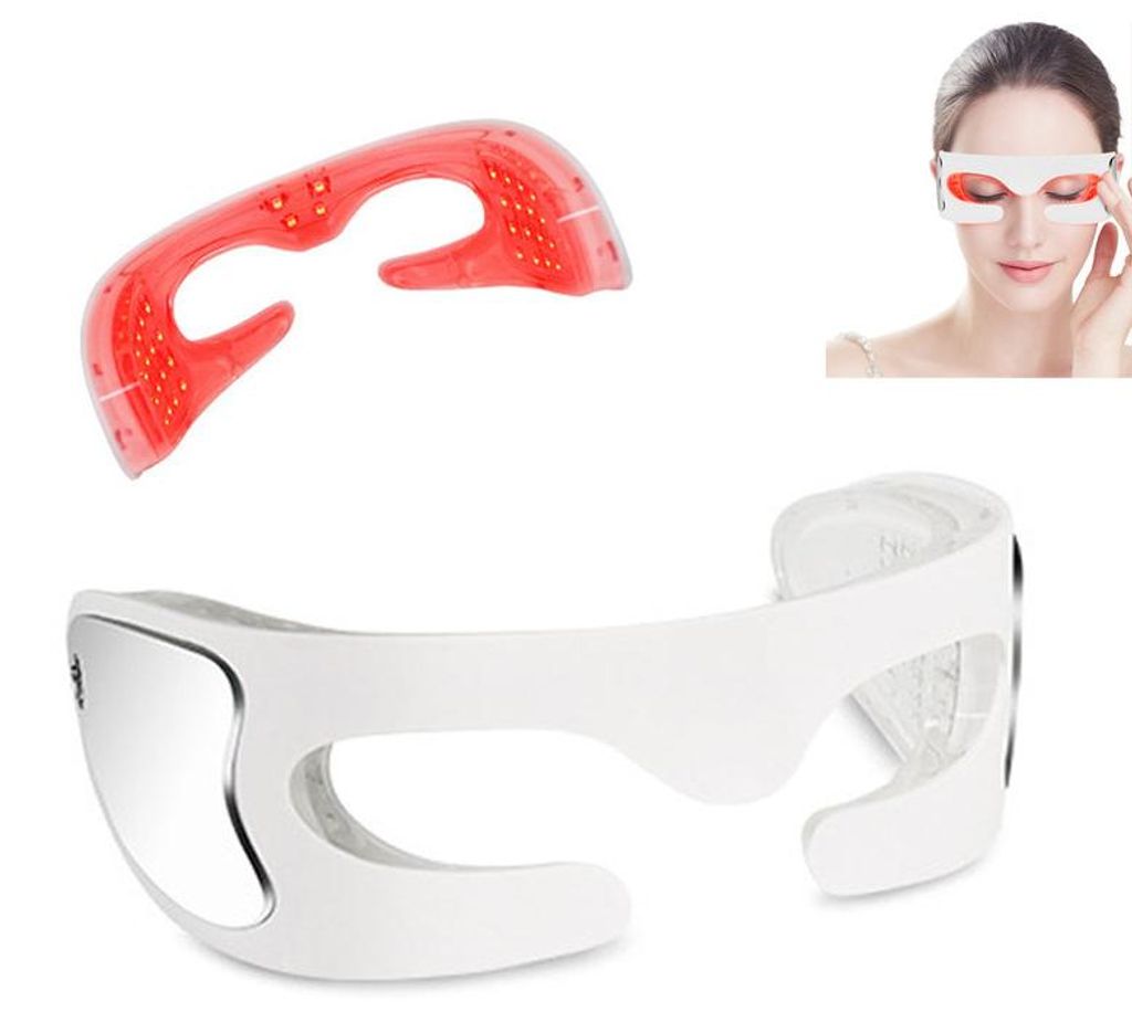 Augenmassagegerät LED 36 Lichtpunkte 3 Modi Vibration USB wiederaufladbar 350mAh leicht 80g für Büro Reisen Bildschirmarbeit