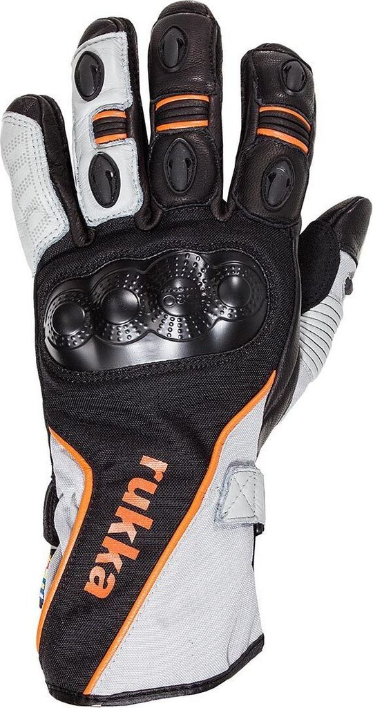 Rukka AirventuR Handschuhe, schwarz/weiß/orange, 6