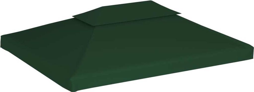 vidaXL Bâche de toit de pavillon de rechange 310 g/m² vert Image du produit 