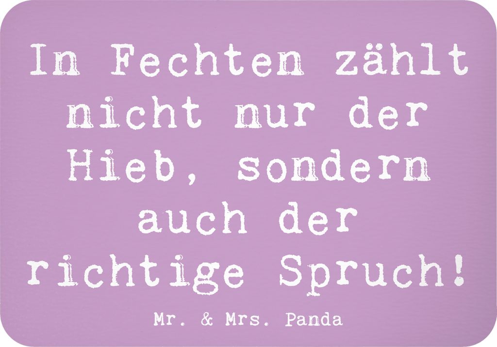 Mr. & Mrs. Panda magnet Spruch Fechten Spruch - Lavendeltraum - Geschenk, haftmagnet, Sprüche, Humor, Teamsport, Sport, Kühlschrankmagnet, Duell,...