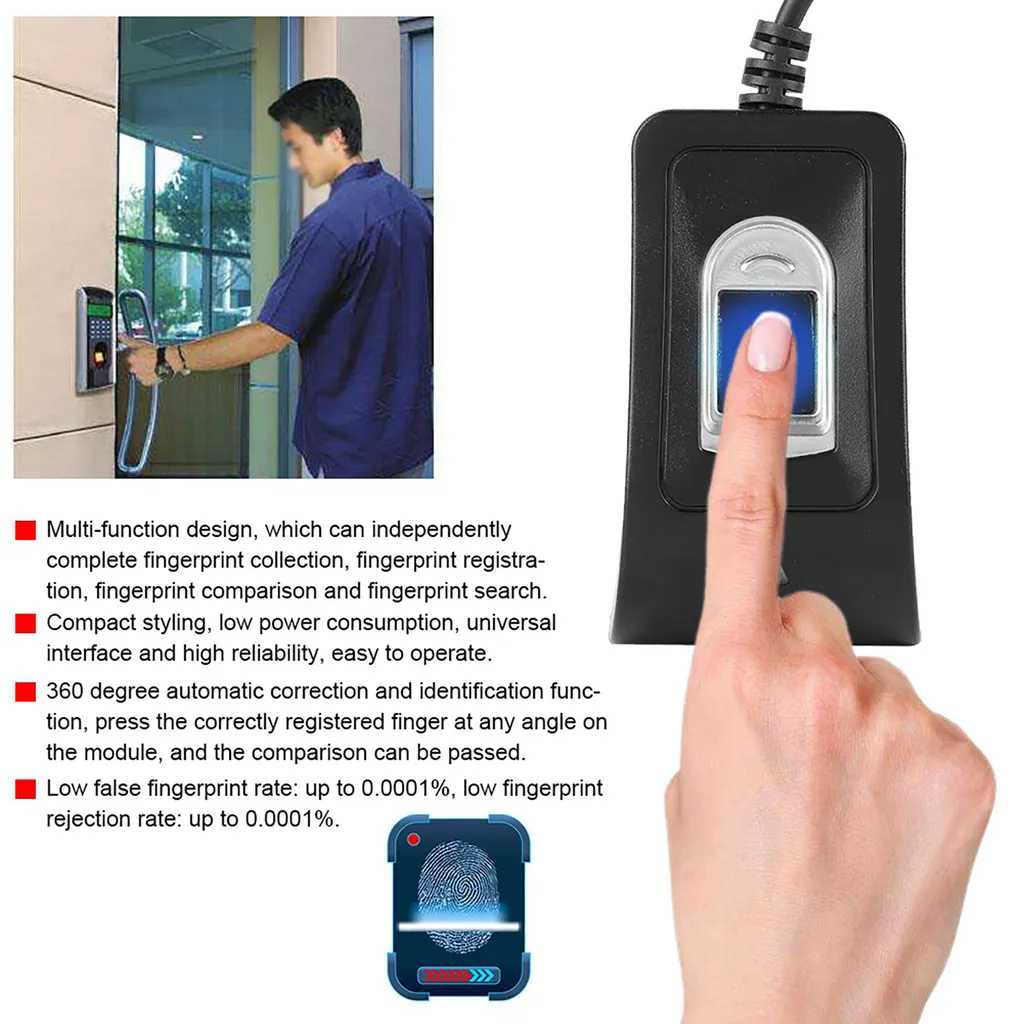 Scanner biométrique d'empreintes digitales USB pour contrôle de présence
