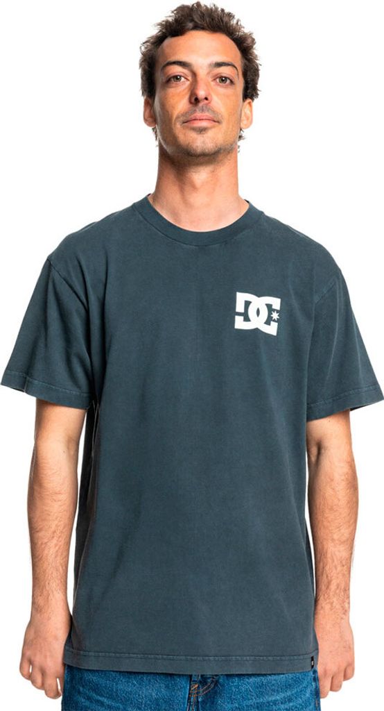 Dc Shoes Line Up Kurzarm-t-shirt Blau S Mann Blau S