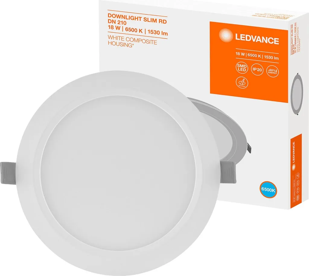 Luce del Giorno in Casa Tua: Ledvance Slim Round 210 18W 6500K LED