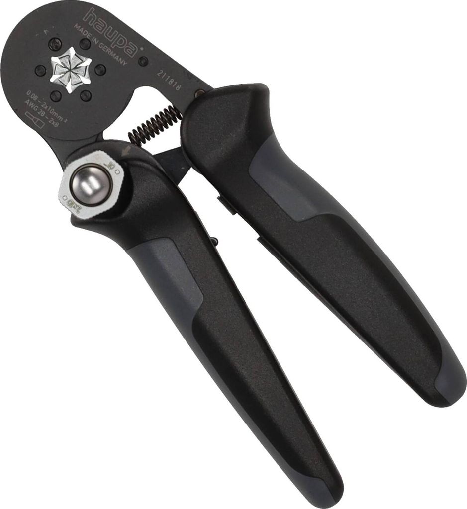 Haupa Crimpzange Aderendhülsen Sechskant 0,08-16 mm² - Maxami