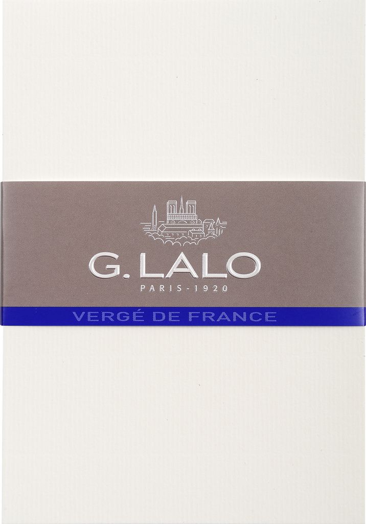 G.Lalo 5x Lalo, Packung mit 25 Karten Vergé de France C6 107x152mm - Weiß 54300L