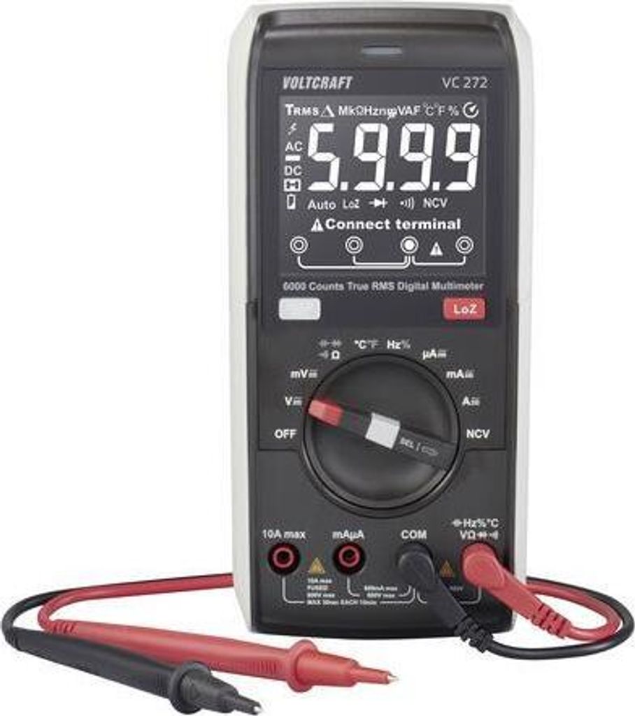 VOLTCRAFT VC272 Hand-Multimeter digital True RMS LoZ CAT Produktbild 
