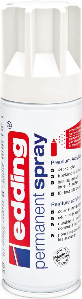 Edding 5200, 200 ml, Biały, Matowy, Spray w puszce, Zdjęcie produktu 